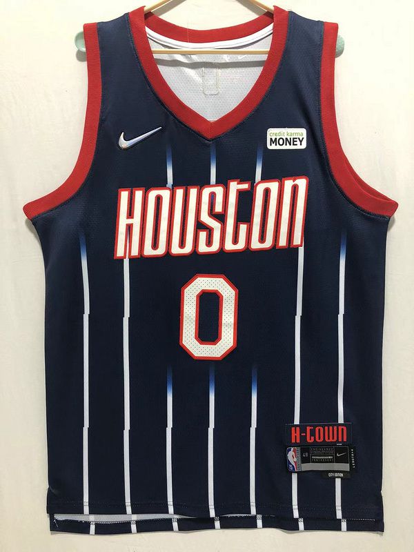 Men Houston Rockets #0 Green Dark blue 2022 City Edition Nike NBA Jersey->houston rockets->NBA Jersey